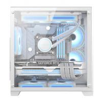 积至（EVESKY）海景房MINI 游戏机箱 台式机机箱 电脑主机箱 M-ATX主板/240水冷位 海景房MINI-白色