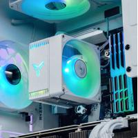 乔思伯（JONSBO）CR-1400EVO彩色版白色款 CPU风冷散热器镀镍4热管/七彩光效/PWM/130mm高/多平台/附硅脂